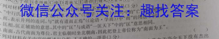 河北省沧州市2023-2024学年九年级第一学期教学质量检测一（10.10）/语文