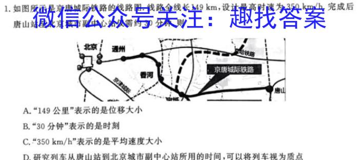 2024届全国名校高三单元检测示范卷(七)物理`