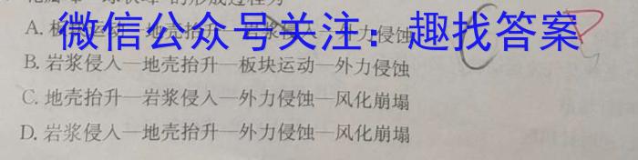 [今日更新]湖南师大附中2023-2024学年度高二第二学期入学考试地理h