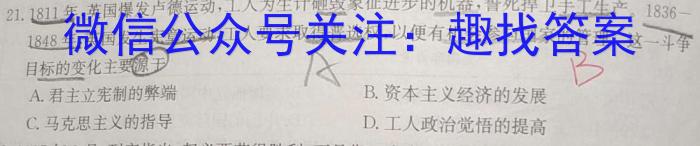 河南省2023-2024学年度八年级大联考阶段评估卷（一）政治s