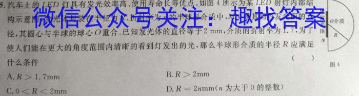 安徽省2023-2024学年耀正优+高二名校阶段检测联考(24004B)物理`