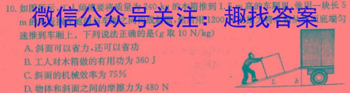 2024年普通高等学校全国统一模拟招生考试 高三10月联考(新未来)l物理