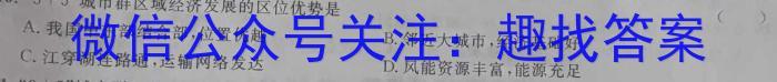 [今日更新]陕西省渭南高新区2024年初中学业水平模拟考试(三)3地理h