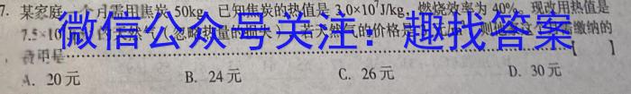 河北省2023-2024学年度九年级第一学期学业水平调研测试q物理