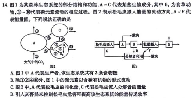 吉林省2023-2024学年高一年级11月期中考试生物