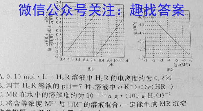 q安徽省2023~2024学年度九年级阶段质量检测(R-PGZX D AH ☆)化学