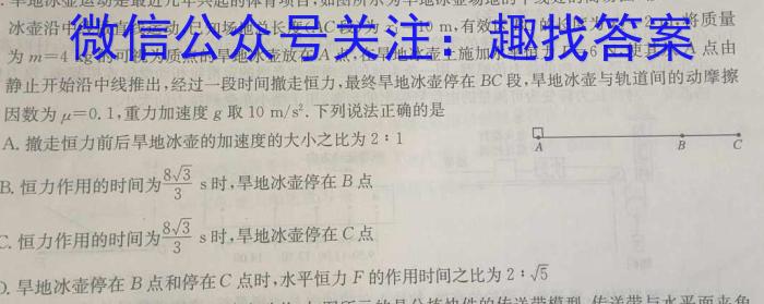 名校调研系列卷·2023-2024学年九年级期中测试物理`