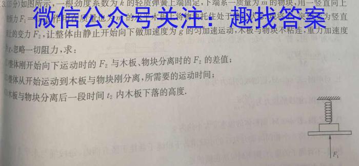 陕西省彩虹初中2023-2024学年度第一学期九年级期中考试h物理