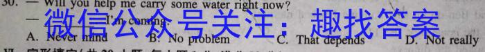 ［陕西大联考］陕西省2023-2024学年度高二年级上学期11月联考英语