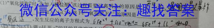 陕西省2024年初中学业水平考试联考模拟卷（二）地理试卷答案