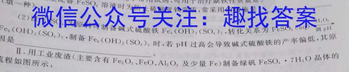 j华大新高考联盟2024届高三12月教学质量测评(新教材)化学试卷答案