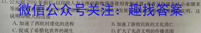 湖北省2023年宜荆荆随恩高二12月联考历史试卷答案