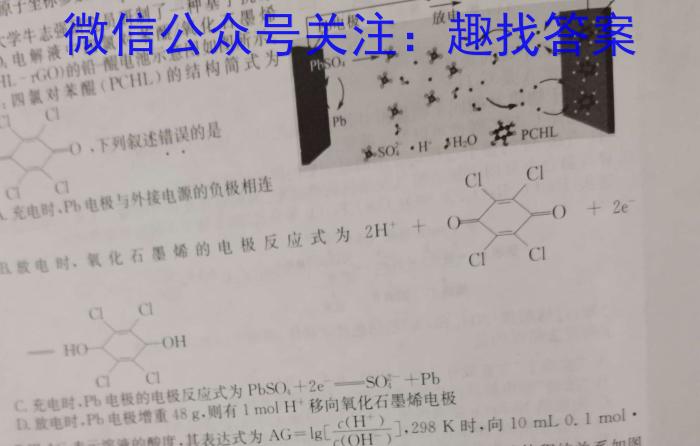 j2024届福建省高三12月质量检测(FJ)化学试卷答案