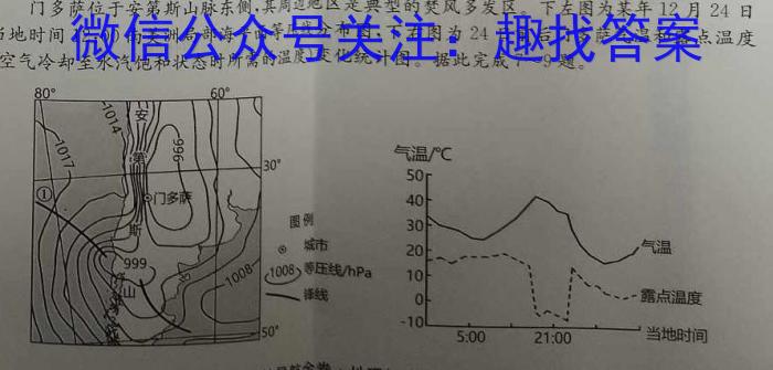 [今日更新]NT2024届普通高等学校招生全国统一考试模拟试卷(三)地理h