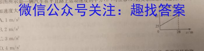 文博志鸿 2024年河南省普通高中招生考试模拟试卷(压轴一)物理试卷答案