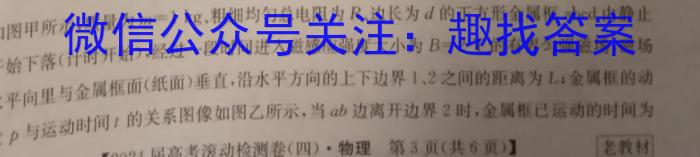 启光教育2024年河北省初中毕业生升学文化课模拟考试（四）物理试卷答案