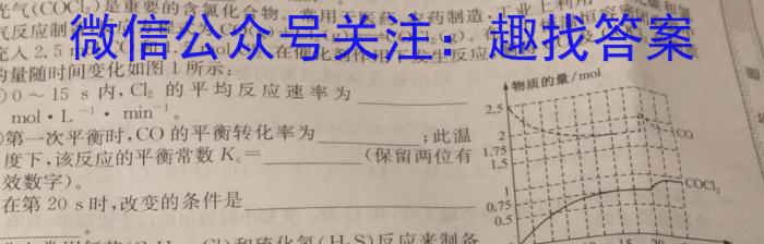 3湖南省2023学年下学期高二12月联考化学试题