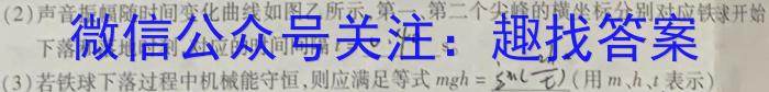 衡水金卷先享题·月考卷 2024-2025学年度上学期高三年级一调考试物理试卷答案