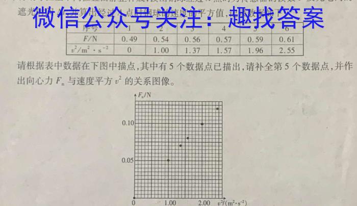 2024年安徽省初中学业水平考试(试题卷)物理试题答案