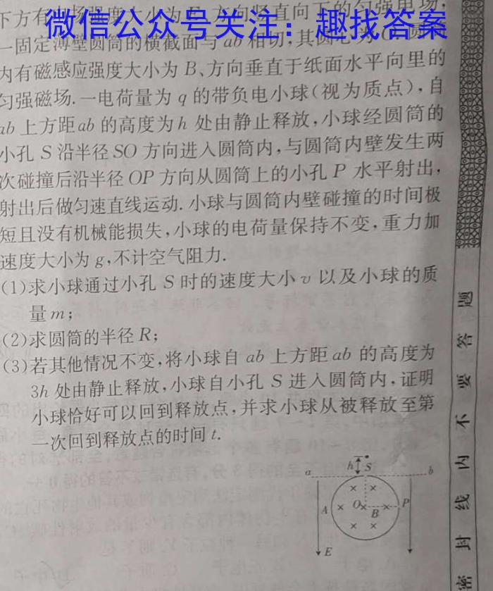 2024年普通高等学校招生全国统一考试冲刺压轴卷(六)l物理