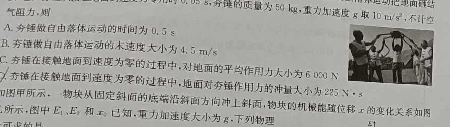 河南省南阳市2024年秋二十一学校七年级分班考试题(物理)试卷答案