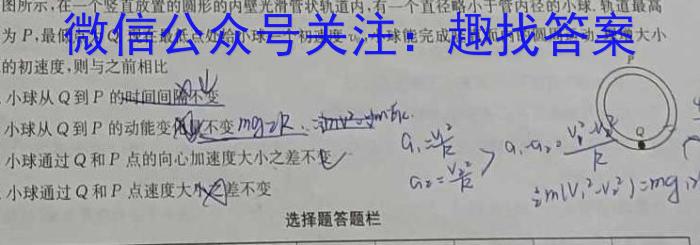 陕西省2024年九年级教学质量监测物理试卷答案