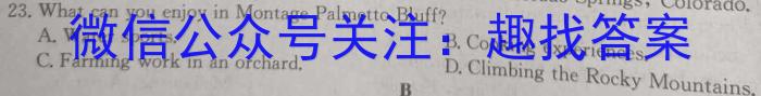 江淮名校2023-2024学年高一年级下学期开学考英语试卷答案