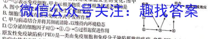 2024届衡水金卷先享题[调研卷](山东专版)五生物学试题答案