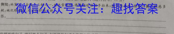 九师联盟·河南省2023-2024学年第二学期高二期末联考语文