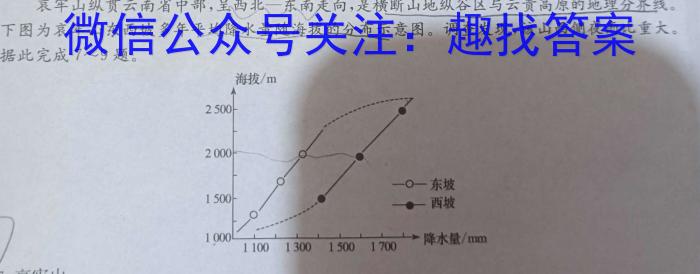 [今日更新]2024届益阳市高三4月教学质量检测地理h