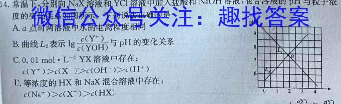 3广西国品文化 2023~2024学年新教材新高考桂柳信息冲刺金卷(三)化学试题