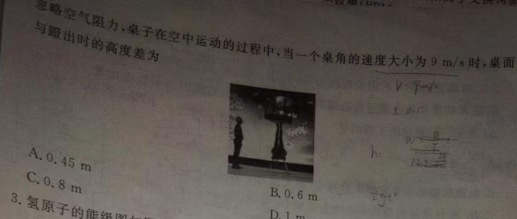 河南省驻马店市遂平县2023-2024学年度第二学期七年级期末学业水平测试试卷-(物理)试卷答案