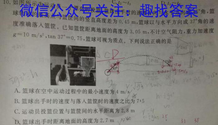 广西2024年春季学期高二校联体第二次联考物理`