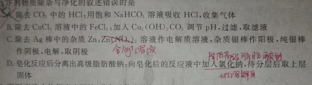 【热荐】2024年河南省普通高中招生考试试卷 上上卷化学