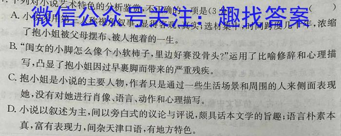 鼎成原创模考2024年河南省普通高中招生考试考场卷语文