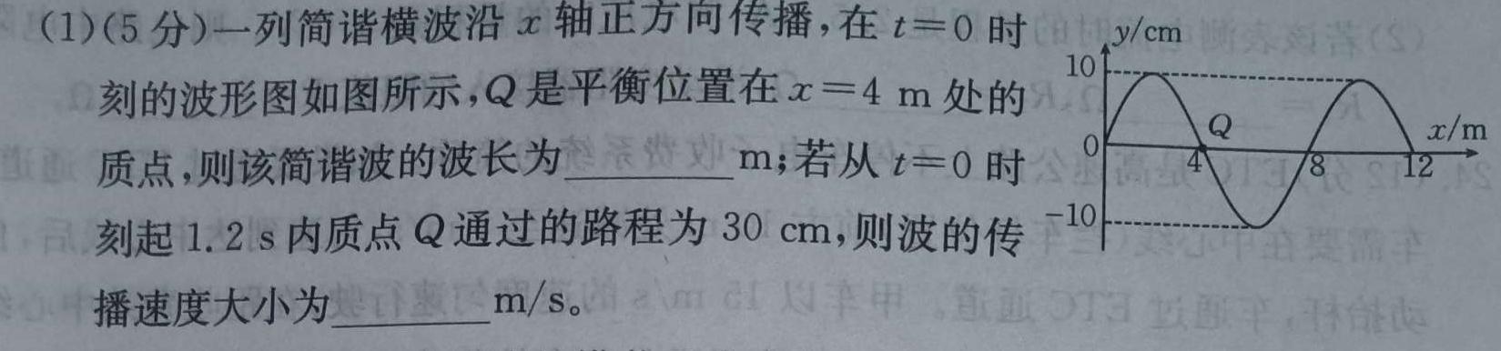 2024年陕西省初中学业水平考试(B卷)(物理)试卷答案