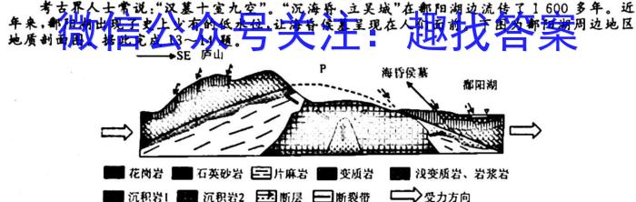 江西省2024年初中学业水平考试冲刺练习（一）地理试卷答案