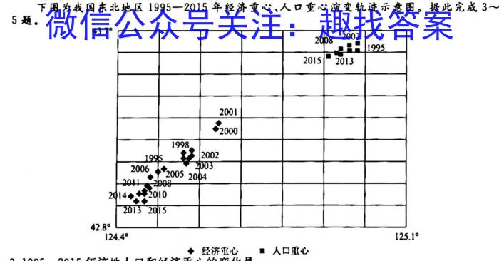 山西省2023-2024高一7月联考(597)地理试卷答案