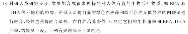 重庆市第八中学2024届高考适应性月考(二)生物