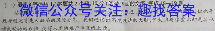 湖南省三湘名校教育联盟2024届高三第一次大联考语文