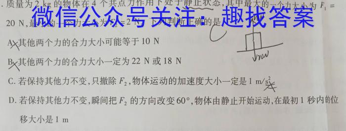 江西省2025届八年级第二次阶段适应性评估【R-PGZX A-JX】l物理