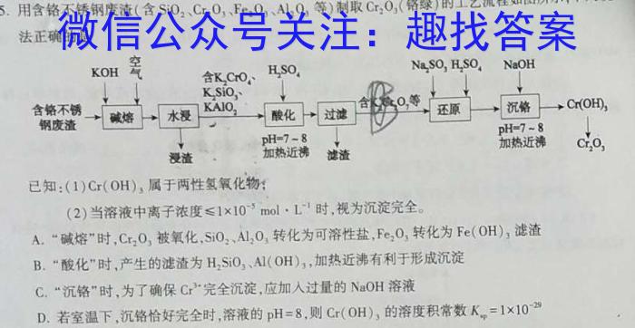 q安徽省合肥市2023/2024学年度第一学期九年级学情练习（2）化学