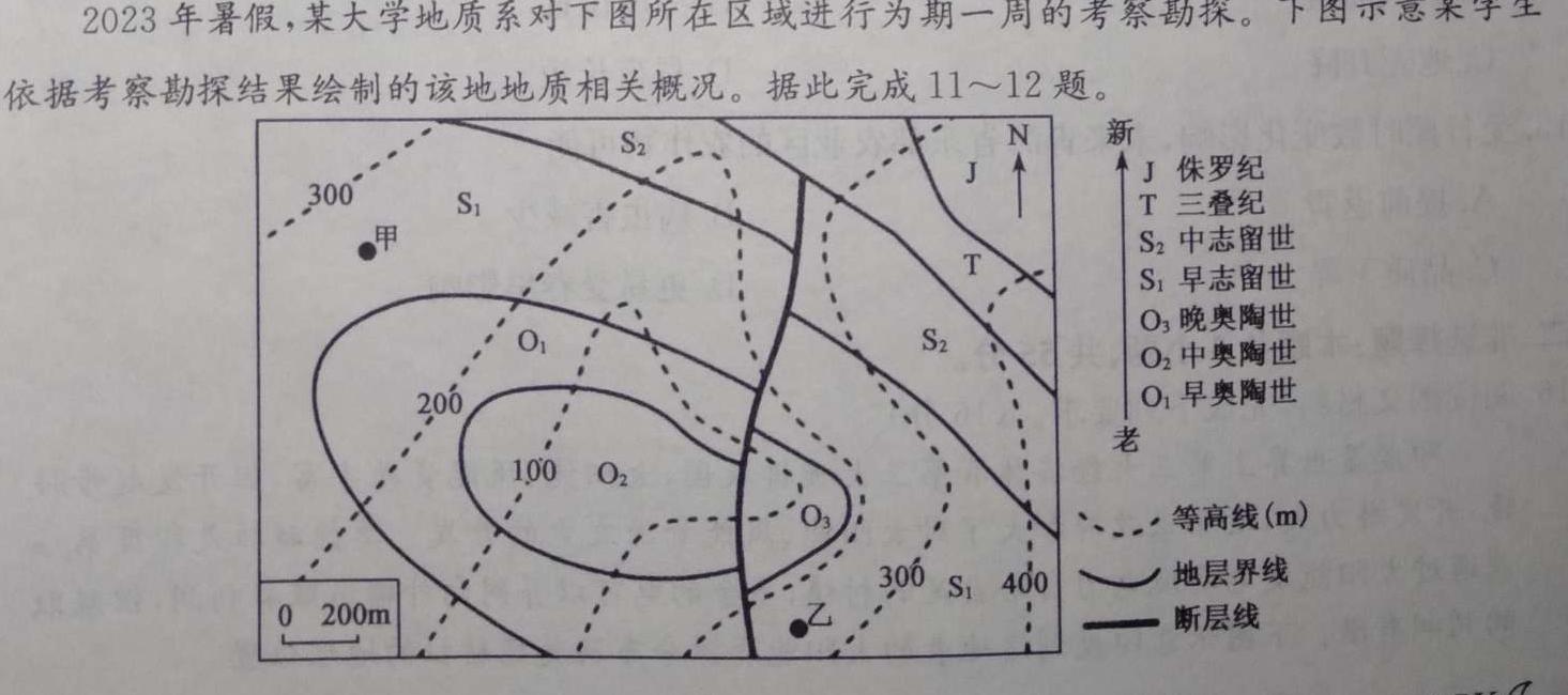 开卷文化 2024普通高等学校招生统一考试模拟卷(二)2地理试卷l