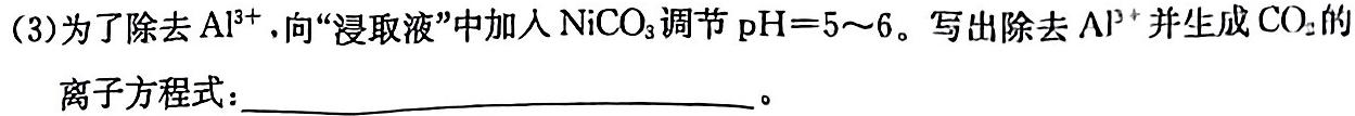 1炎德英才大联考 雅礼中学2024届高三摸底考试化学试卷答案