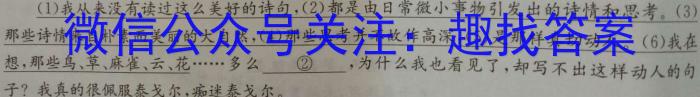 广西南宁11月邕高联考/广西示范性高中高一高二期中联合调研考/语文