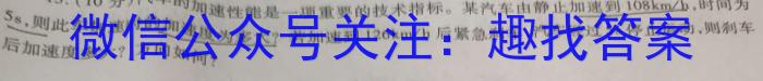 甘肃省2023~2024学年度高二第一学期期中考试l物理