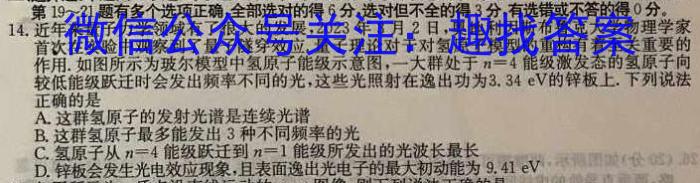 2023年秋季鄂东南省级示范高中教育教学改革联盟学校高三期中联考f物理