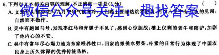 炎德英才·名校联考联合体2024届高三第三次联考/语文