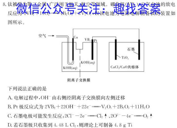 q衡中同卷 2023-2024学年度上学期高三年级四调考试化学