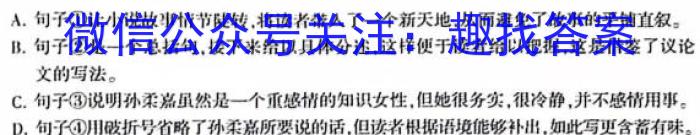 湖北省2023-2024学年高二上学期部分普通高中期中考试语文